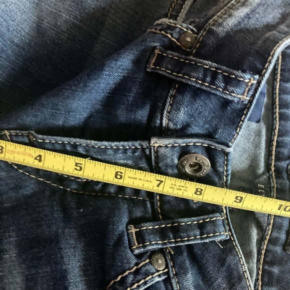 Silver Jeans Womens Blue Elyse Stretch Capri 27x 22 1/2 - Picture 5 of 6